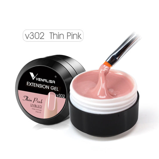 Venalisa Builder gel 15 ml V302/Thin pink (hosszabbító zselé)