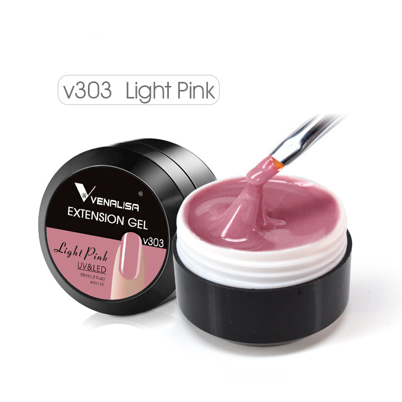 Venalisa builder gel 15 ml V303/light pink (hosszabbító zselé)