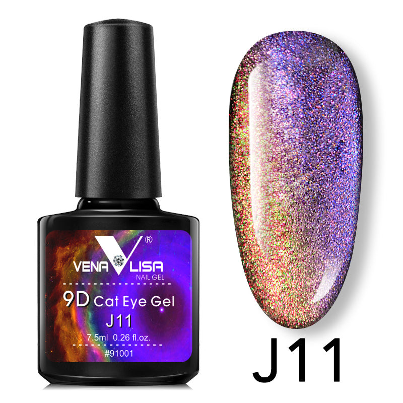 Venalisa Cat eye 9D gél lakk 7,5 ml (J11) macskaszem effekt.