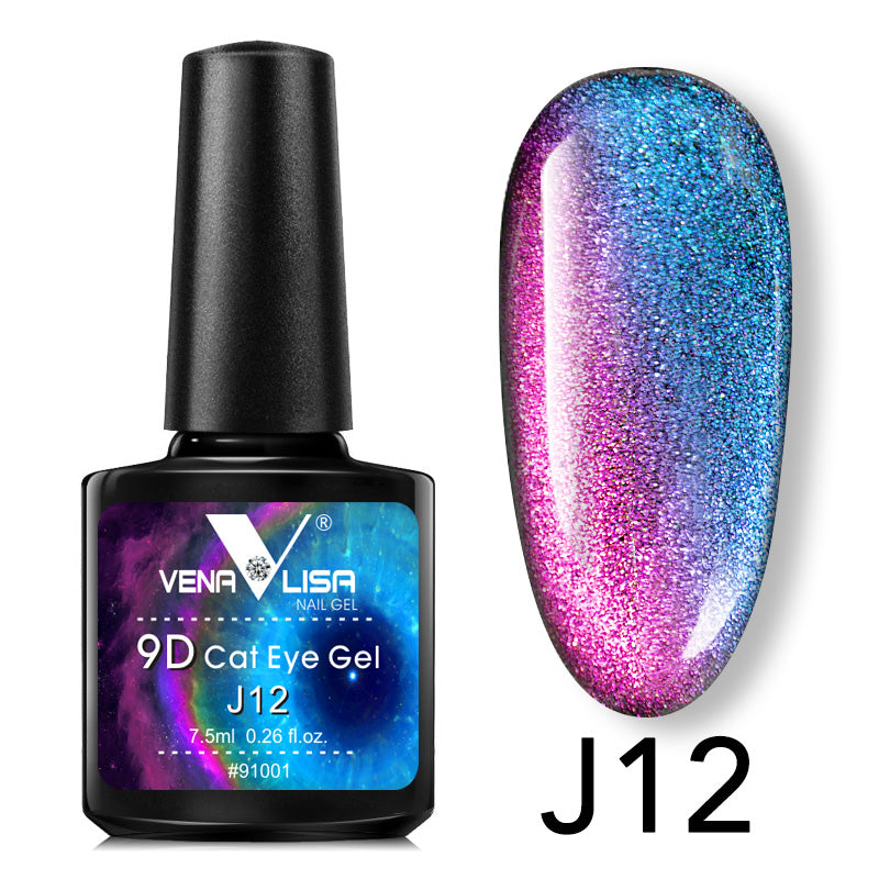 Venalisa Cat eye 9D gél lakk 7,5 ml (J12) macskaszem effekt.